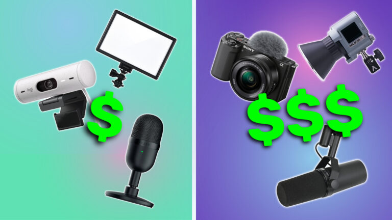 Cameras, Lights, and Mics for every budget