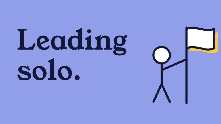 Leading solo.