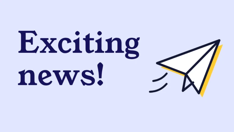 Exciting news!